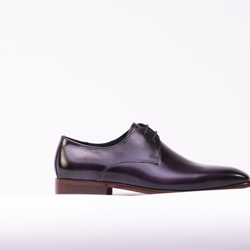 Plain Toe Derby - Purple Patina