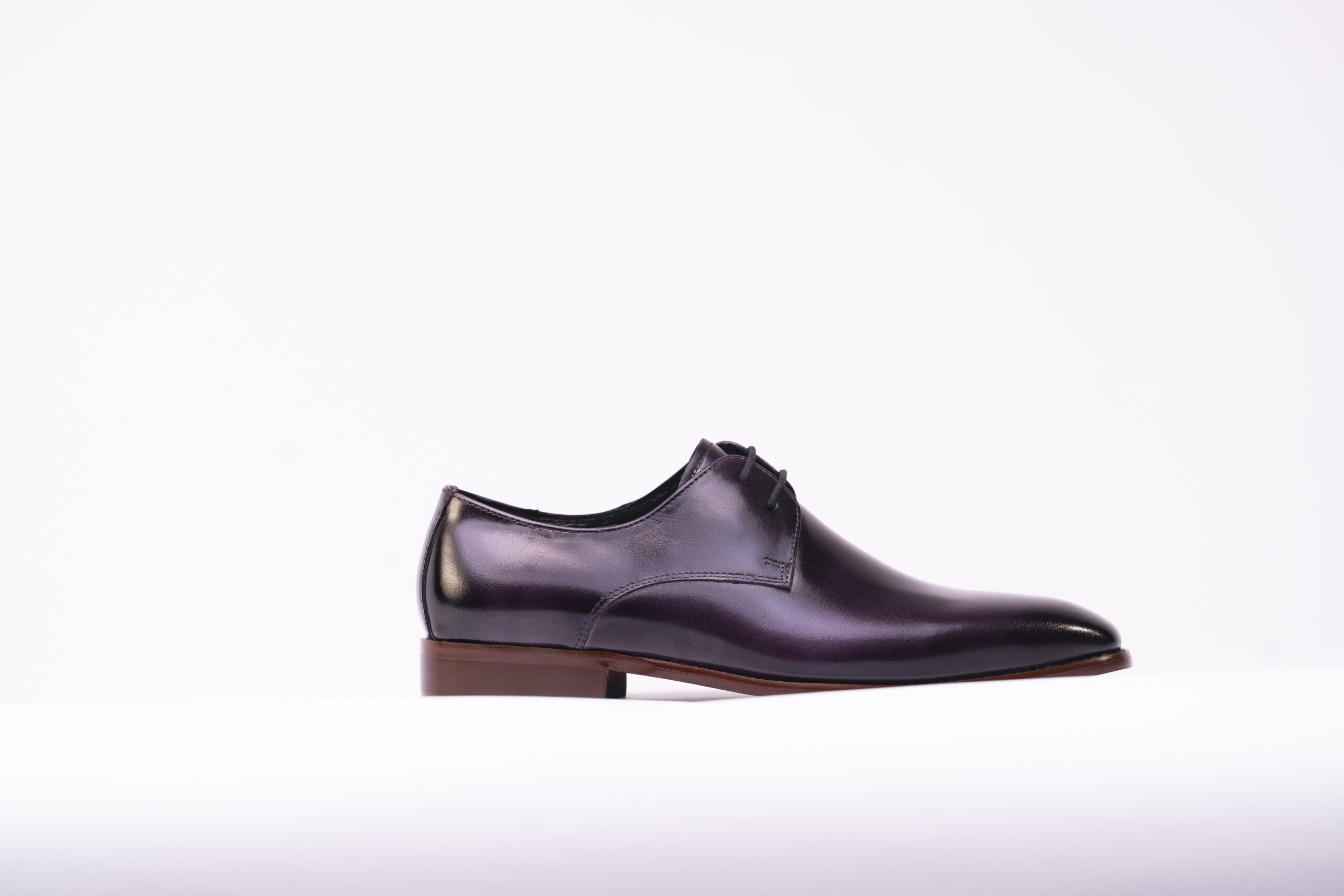 Plain Toe Derby - Purple Patina