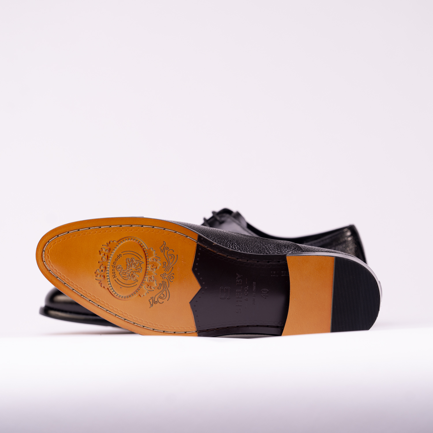 Cap Toe Oxfords - Pebbled Black - Image 5