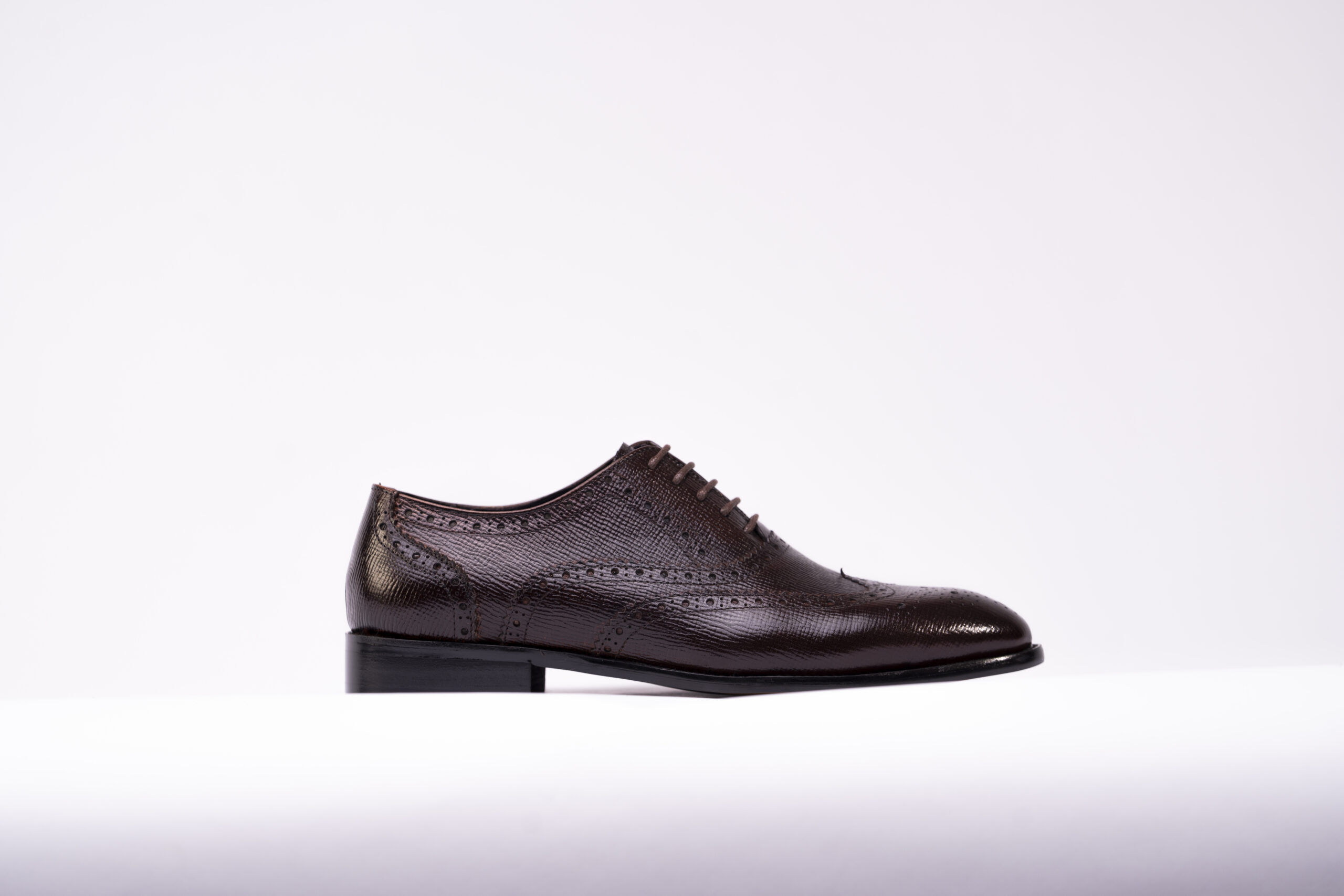 Textured Brown Oxfords - Image 5