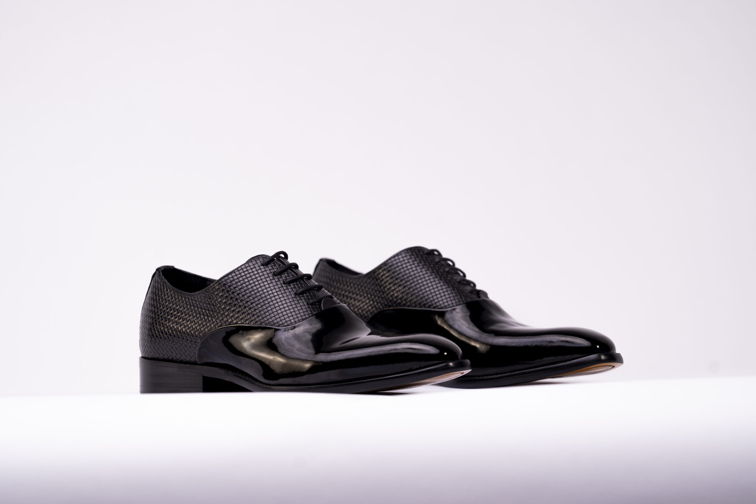 Textured Patent Leather Oxfords - Image 5